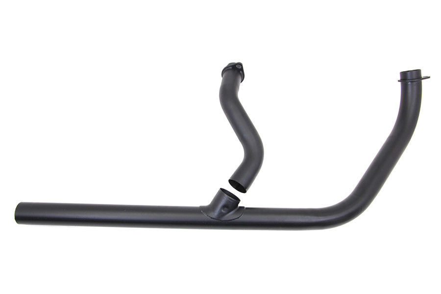 Black Kick or Electric Exhaust Header Kit For Harley-Davidson