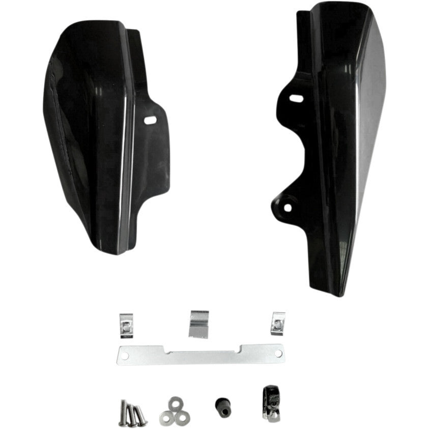 Mid Frame Air Deflector Kit Black For Harley-Davidson Touring 2001-2008