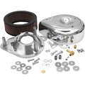 S&S 17-0399 Teardrop Chrome Air Cleaner Kit For Harley-Davidson With S&S Carburetor