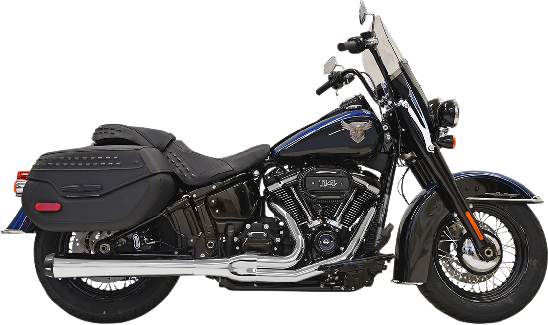 BASSANI XHAUST ROAD RAGE 2-INTO-1 SYSTEMS FOR HARLEY-DAVIDSON 2018 Chrome Road Rage 2-Into-1 Exhaust System