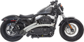 BASSANI XHAUST RADIAL SWEEPERS FOR HARLEY-DAVIDSON 2014 - 2017 Chrome Radial Sweepers