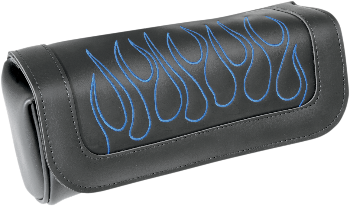 SADDLEMEN HIGHWAYMAN TATTOO TOOL POUCHES TOOL BAG FLAME BLUE