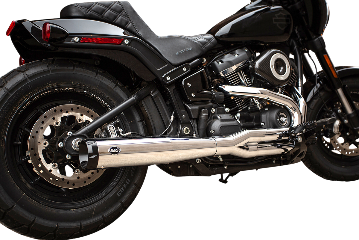 S&S CYCLE SUPERSTREET 2-INTO-1 EXHAUST SYSTEMS FOR HARLEY-DAVIDSON 2018 - 2019 EXH 2-1 CH/BL RC 18-19 ST