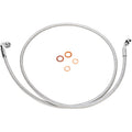 E-Z ALIGN DOT BRAIDED SINGLE DISC NON-ABS FRONT BRAKE LINES FOR HARLEY-DAVIDSON