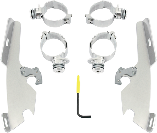 MEMPHIS SHADES METRIC NO-TOOL TRIGGER-LOCK MOUNT KITS FOR FATS/SLIM MNT KIT FS SUZ M50 POL