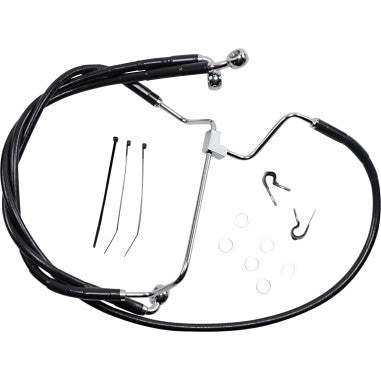 EXTENDED LENGTH STAINLESS STEEL BRAKE LINE KITS FOR HARLEY-DAVIDSON