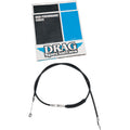 BRAIDED AND BLACK VINYL HIGH EFFICIENCY (H.E.) CLUTCH CABLES FOR HARLEY-DAVIDSON