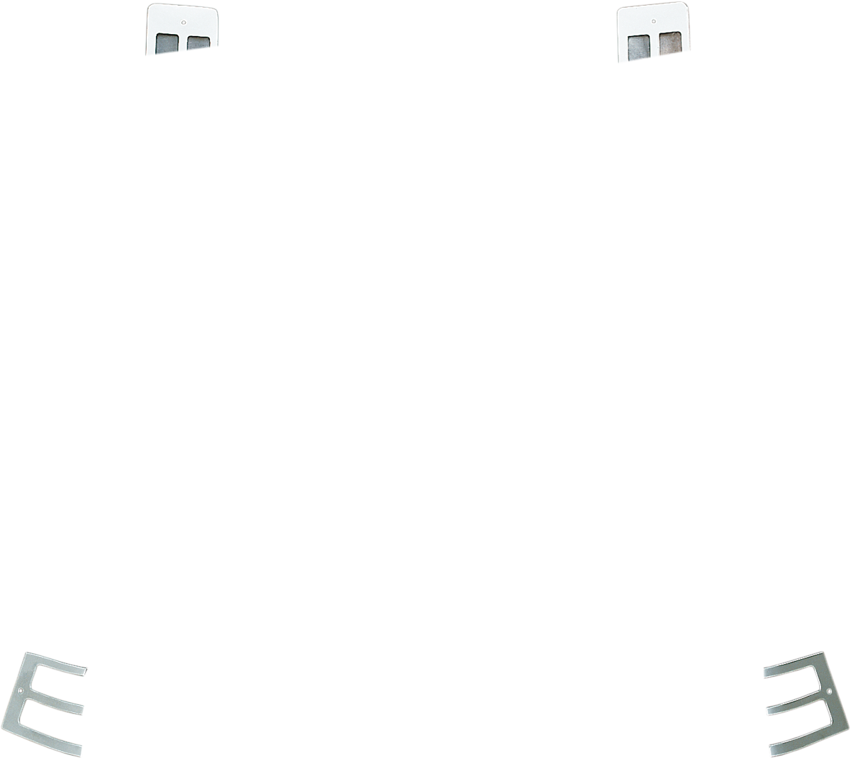 PARTS UNLIMITED SADDLEBAG LENS GRILLE SET SBAG LT GRILLS 88-99GL