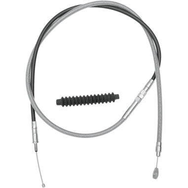 BRAIDED AND BLACK VINYL HIGH EFFICIENCY (H.E.) CLUTCH CABLES FOR HARLEY-DAVIDSON