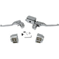 Handlebar Control Kit 5/8" Brake Master Cylinder Chrome For Harley-Davidson 84-95