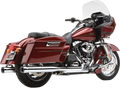 COBRA 3" SLIP-ON MUFFLERS WITH RACE-PRO TIPS FOR HARLEY-DAVIDSON 1995 - 2013 Chrome/Black 3" Slip-On Mufflers