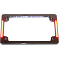 TRI-HORIZONTAL MOTORCYCLE PLATE FRAMES WITH FLUSH-MOUNT LEDS AND LED PLATE ILLUMINATION FOR HARLEY-DAVIDSON
