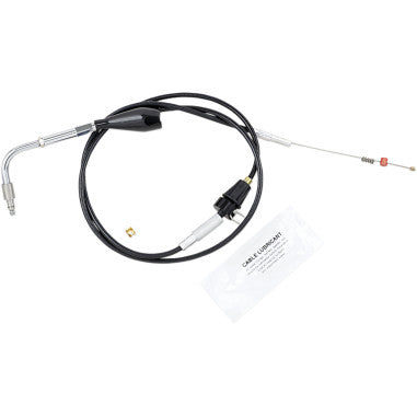 BLACK VINYL THROTTLE AND IDLE CABLES FOR HARLEY-DAVIDSON