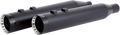 KHROME WERKS 4.50" HP-PLUS® SLIP-ON MUFFLERS FOR HARLEY-DAVIDSON 2017 - 2020 Black/Black Turbine Tip 4.50" HP-Plus Slip-On Mufflers