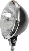 EMGO 53⁄4" BATES STYLE HEADLIGHT H/LIGHT SHELL5.75"BLK/CHR
