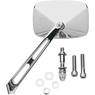 RECTANGULAR MIRROR WITH AIR STEM FOR HARLEY-DAVIDSON