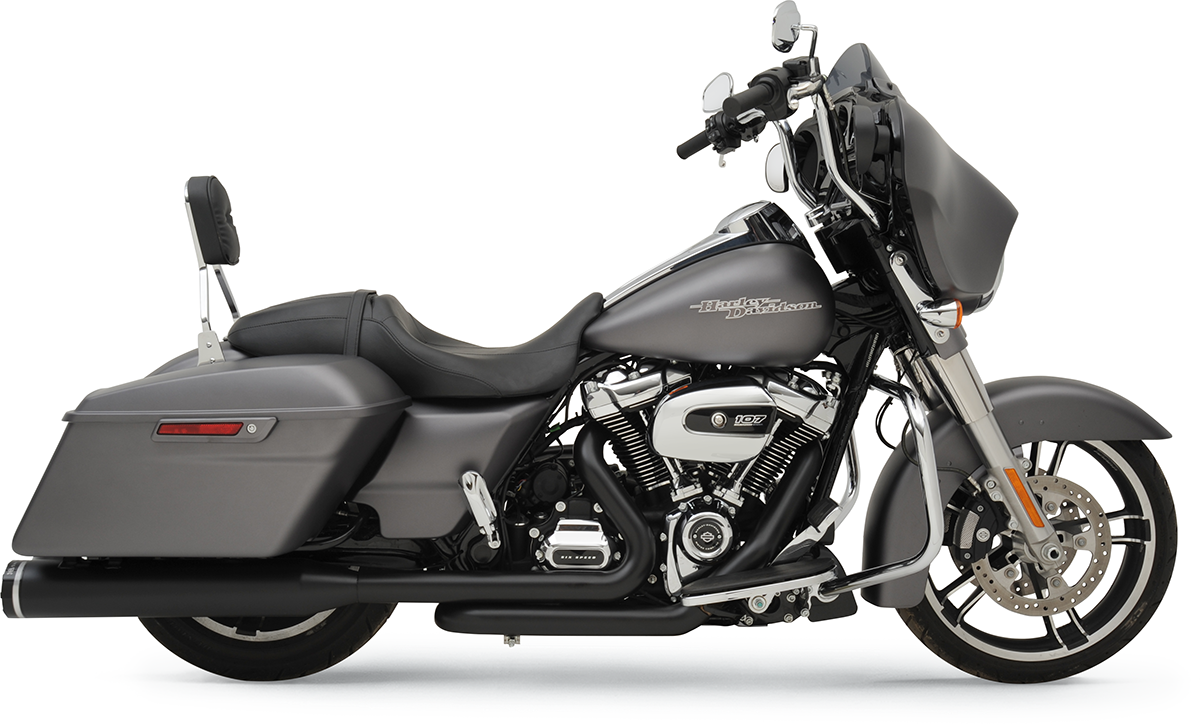 KHROME WERKS 2-INTO-2 TWO-STEP CROSSOVER HEADER SYSTEMS FOR HARLEY-DAVIDSON 2017 - 2019 Black 2-Into-2 Exhaust System