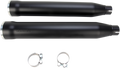 COBRA 3" SLIP-ON MUFFLERS WITH RACE-PRO TIPS FOR HARLEY-DAVIDSON 2011 - 2013 Black/Natural 3" Race Pro Tip Slip-On Mufflers