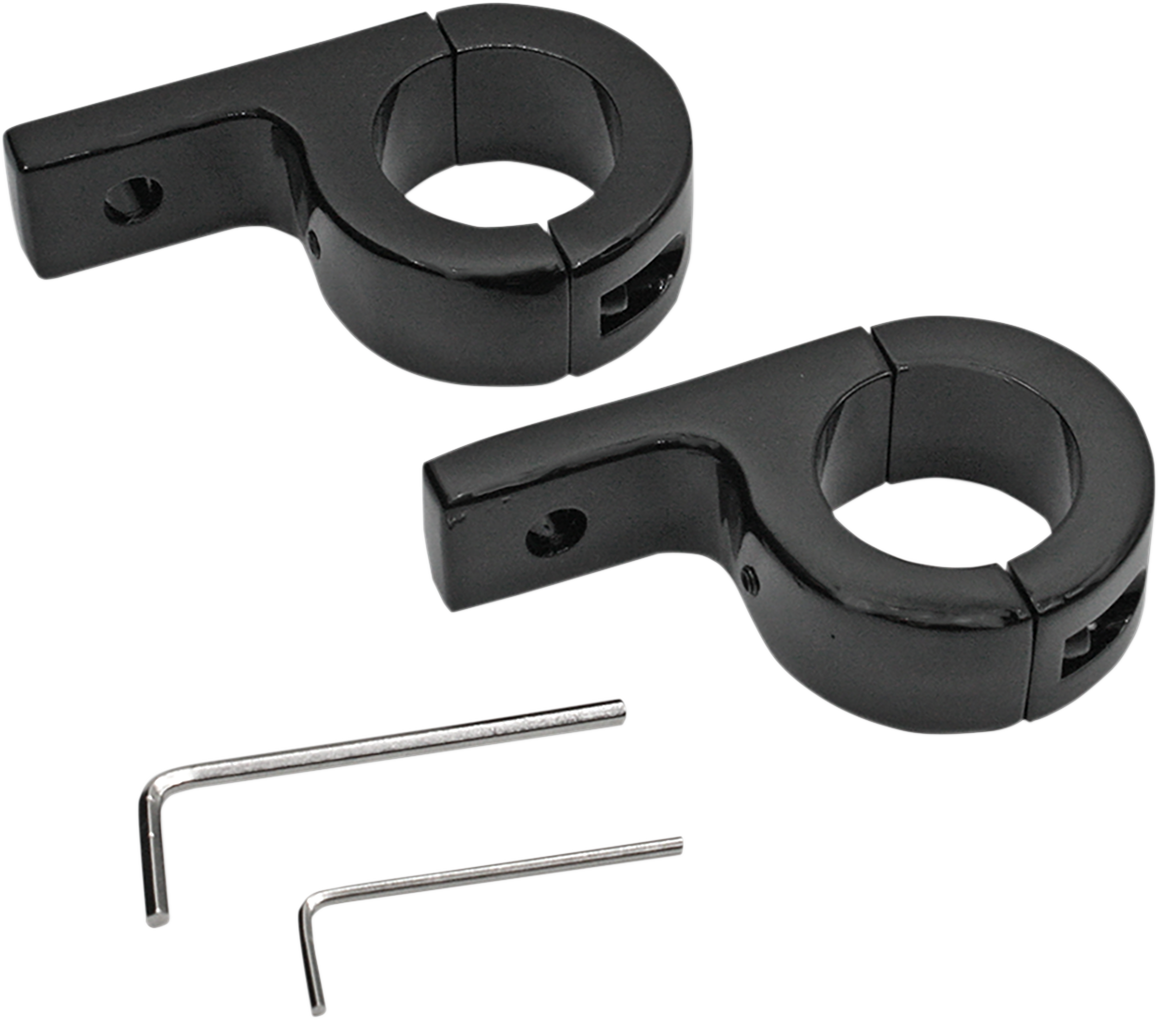 CUSTOM DYNAMICS MOUNTING BRACKETS MOUNT TUBE 1.25" G-BLK