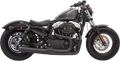 BASSANI XHAUST ROAD RAGE II MEGA POWER 2-INTO-1 SYSTEMS FOR HARLEY-DAVIDSON 2014 - 2019 Black Short Road Rage II Mega Power 2-Into-1 Exhaust System