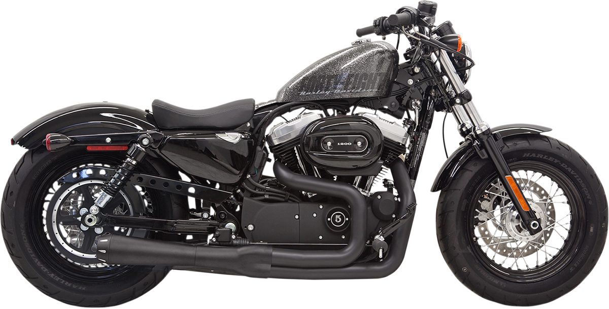 BASSANI XHAUST ROAD RAGE II MEGA POWER 2-INTO-1 SYSTEMS FOR HARLEY-DAVIDSON 2014 - 2019 Black Short Road Rage II Mega Power 2-Into-1 Exhaust System