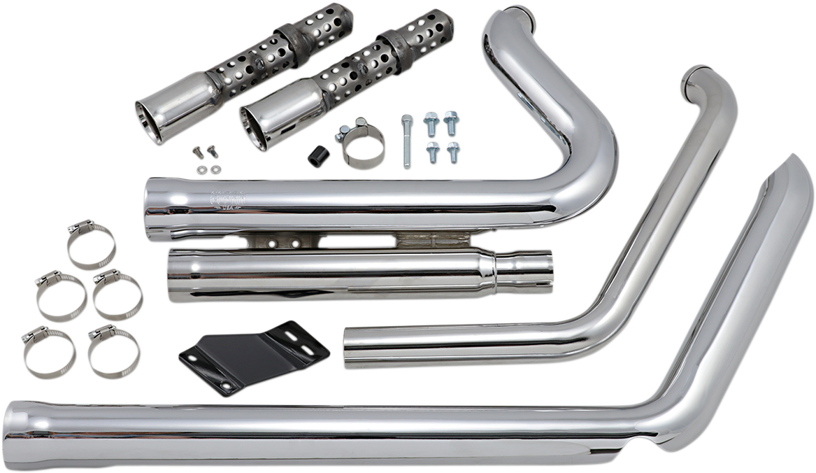 COBRA 909 2-INTO-2 EXHAUST SYSTEMS FOR HARLEY-DAVIDSON 2012 - 2013 Chrome 909 2-Into-2 Exhaust System