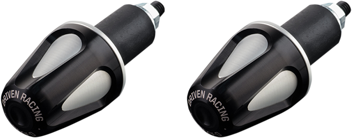 DRIVEN RACING D-AXIS BAR ENDS BAR END WEIGHT BLK/SIL