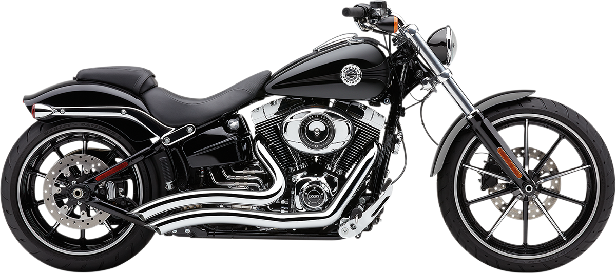 COBRA SPEEDSTER SHORT SWEPT EXHAUST SYSTEMS FOR HARLEY-DAVIDSON 2013 - 2017 Chrome Speedster Short Swept Exhaust System