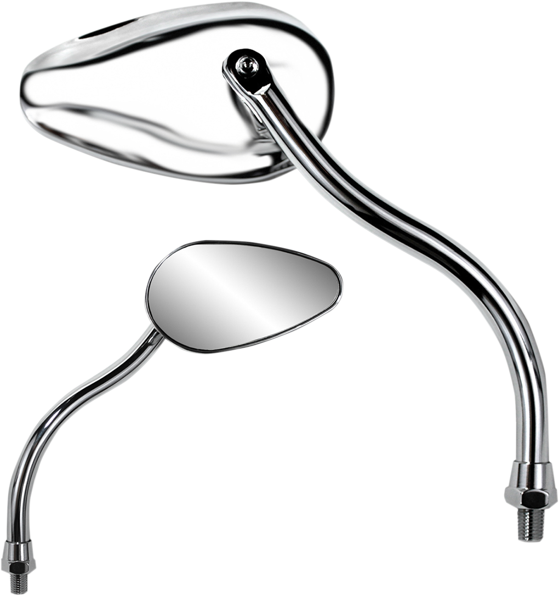 PARTS UNLIMITED X-TREME MINI TEARDROP MIRRORS MIRROR PU TEARDROP CHR