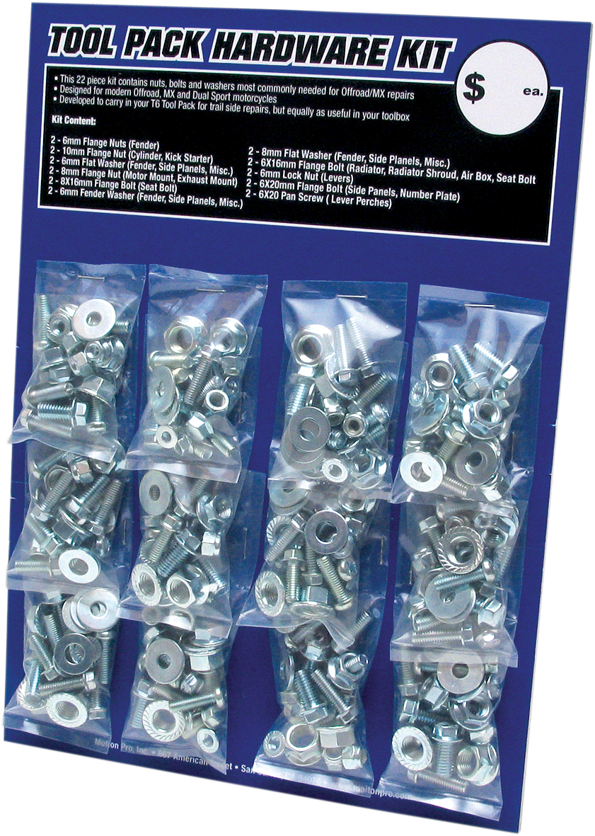 MOTION PRO TOOL PACK HARDWARE KIT HARDWARE KIT ZINC 12PK