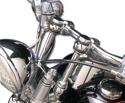 Springer Riser Replacement Dampener Chrome For Harley-Davidson