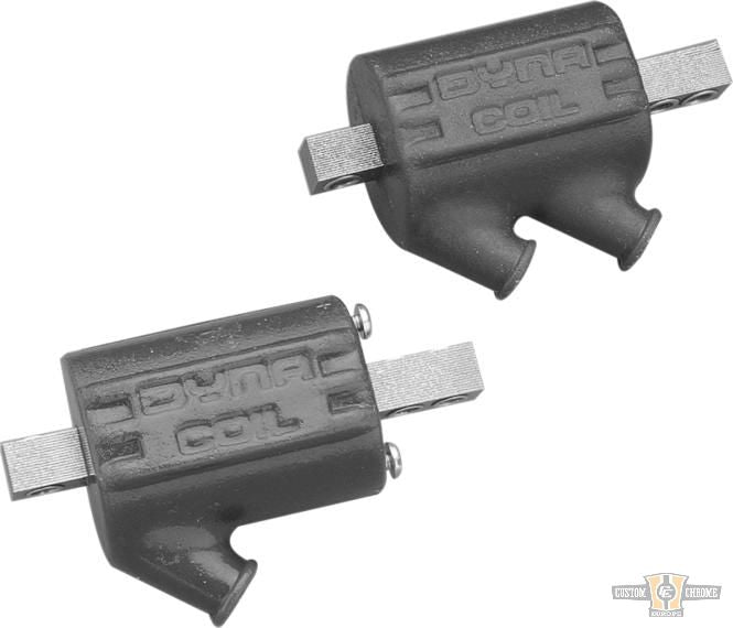 Single Tower Ignition Coils Black 5 Ohm Single Fire For Harley-Davidson