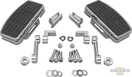 Adjustable Passenger Mini Floorboards Chrome For Harley-Davidson