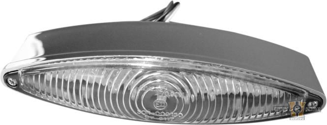 Wide Cateye LED Taillight Chrome LED For Harley-Davidson