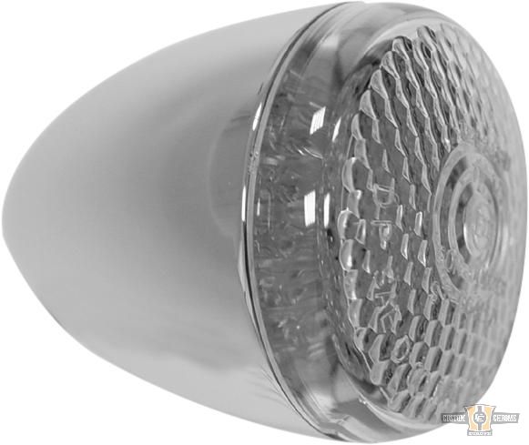 Bullet-Style LED Turn Signal Chrome Clear LED For Harley-Davidson