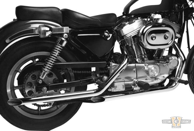 Drag Pipes Exhaust Chrome For Harley-Davidson