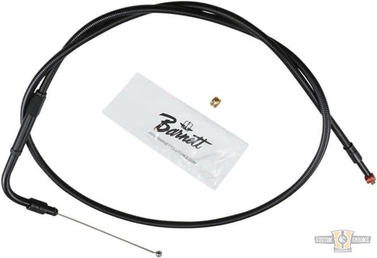 Stealth Series Throttle Cable Black Vinyl All Black 30" For Harley-Davidson