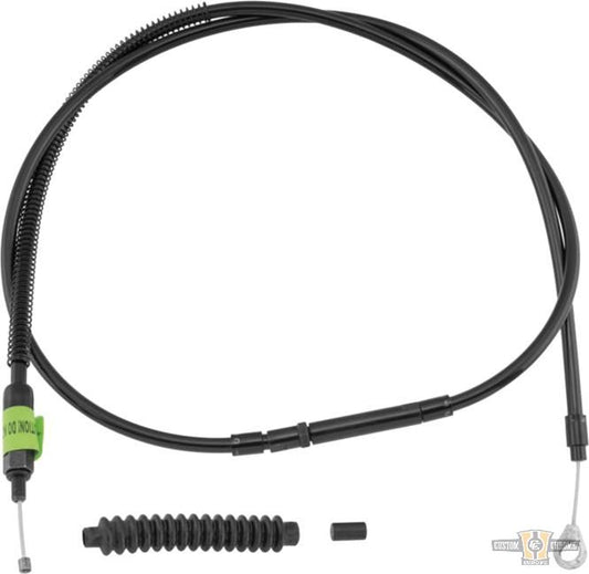 Stealth Series Clutch Cable Black Vinyl All Black 53,8" For Harley-Davidson