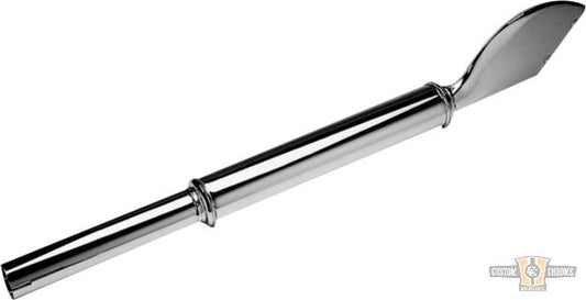 Classic Fishtail Muffler Show Chrome For Harley-Davidson