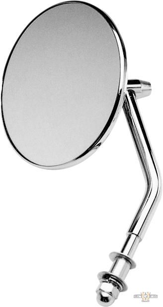 4" Custom Round Mirror Chrome For Harley-Davidson