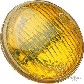 4 1/2" Sealed Beam Spotlight Insert Amber For Harley-Davidson