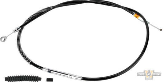 Black Vinyl Coil Wound (CW) Clutch Cable Black Vinyl 52,1" For Harley-Davidson