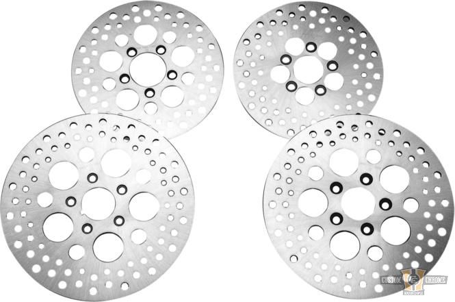 Stainless Steel Brake Rotor 10" Satin Front For Harley-Davidson