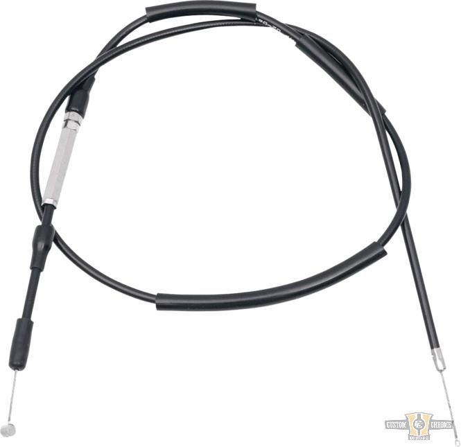 Black Vinyl Throttle Cable Black Vinyl 33,7" For Harley-Davidson