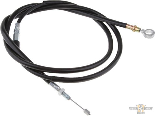 Classic Black Clutch Cable Black Vinyl 69,8" For Harley-Davidson