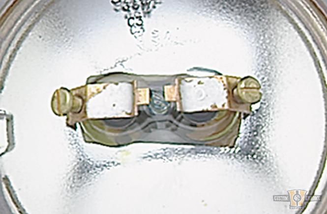 Halogen Sealed Beam Spotlamp Insert Chrome Clear For Harley-Davidson