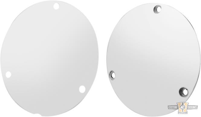 Domed 3-Hole Derby Cover Chrome For Harley-Davidson