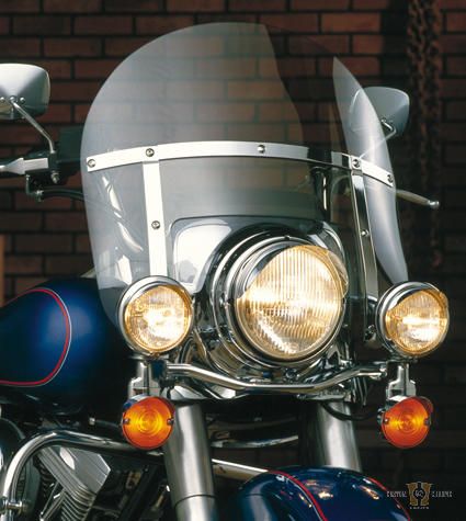 Chopped Heavy Duty Windshield without Mounting Kit Clear For Harley-Davidson