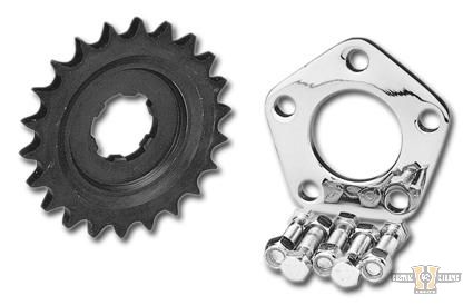 22 Teeth, Offset 8mm Transmission Sprocket for 4-Speed Big Twin For Harley-Davidson