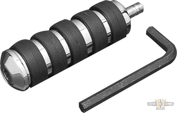 Vibra-Kushion Extended Shifter Pegs Chrome For Harley-Davidson